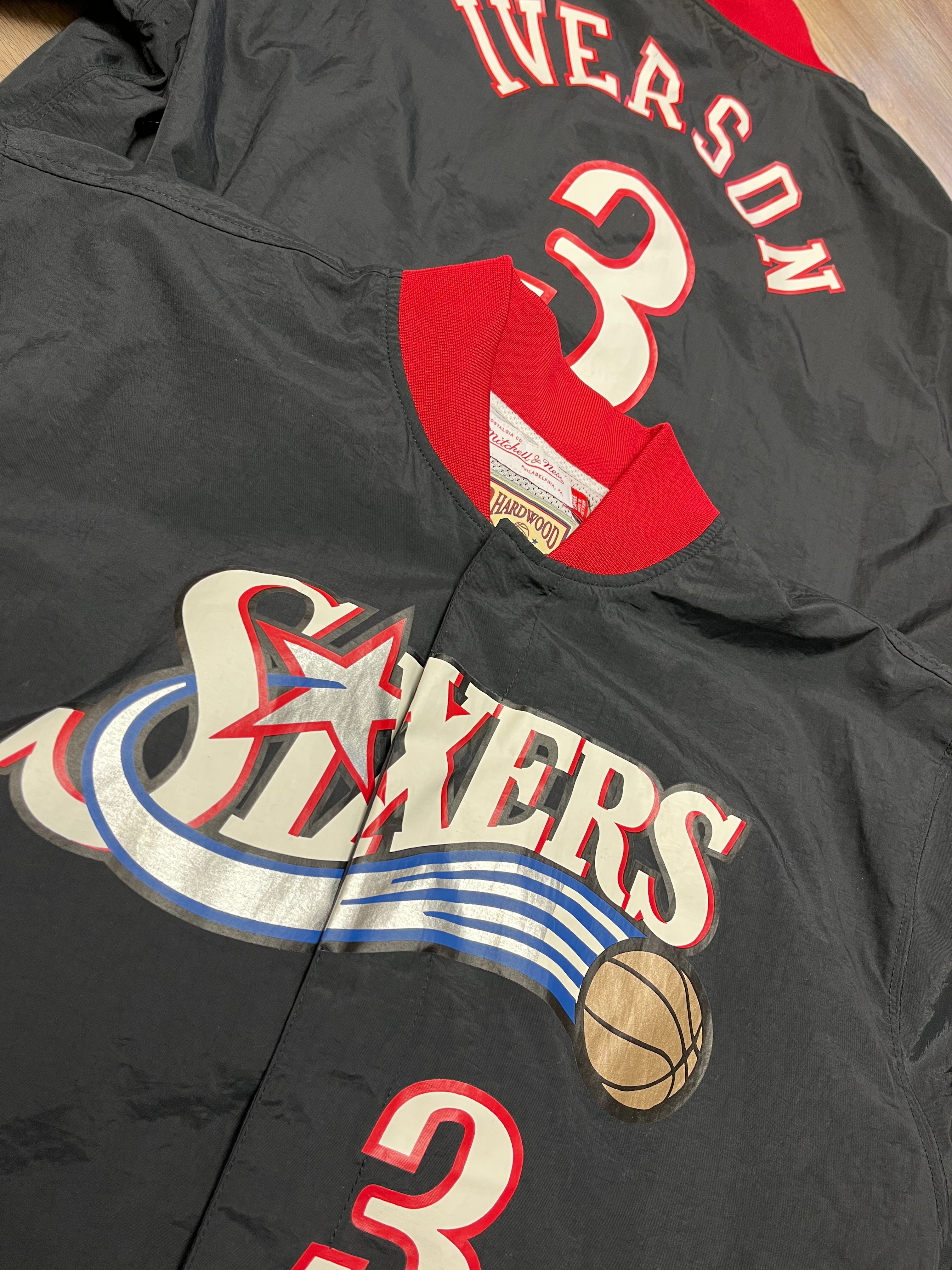 Sixers Allen Iverson Off Court Warmup Jacket Monkey s Uncle