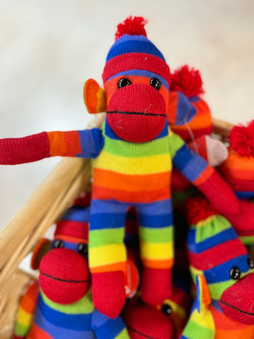 Rainbow Sock Monkey