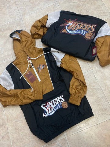 Sixers throwback 1/4 zip pullover