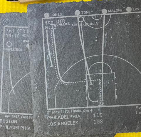 Playbook slate coasters