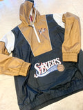 Sixers throwback 1/4 zip pullover on