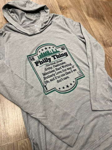 Ladies Philly Thing Lightweight Hoodie Funnel Neck