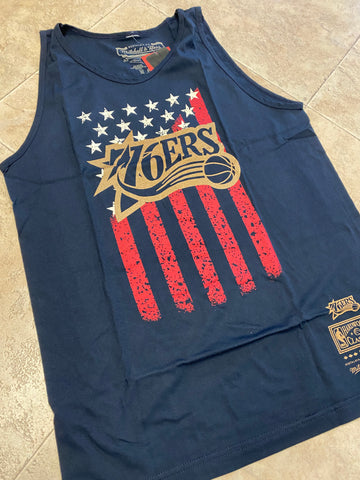 Sixers Stars and Stripes Mens Tank