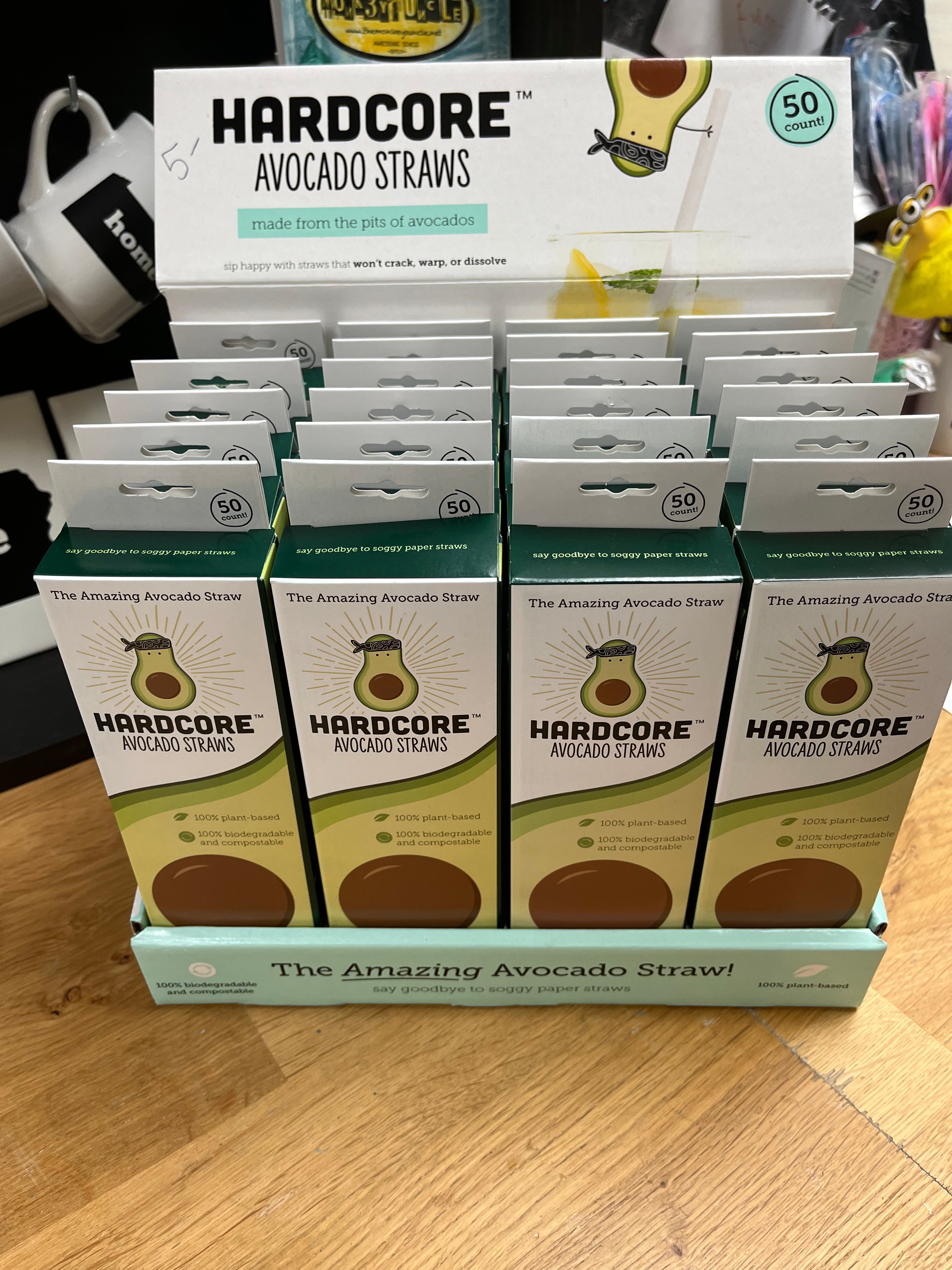 Hardcore avocado straws