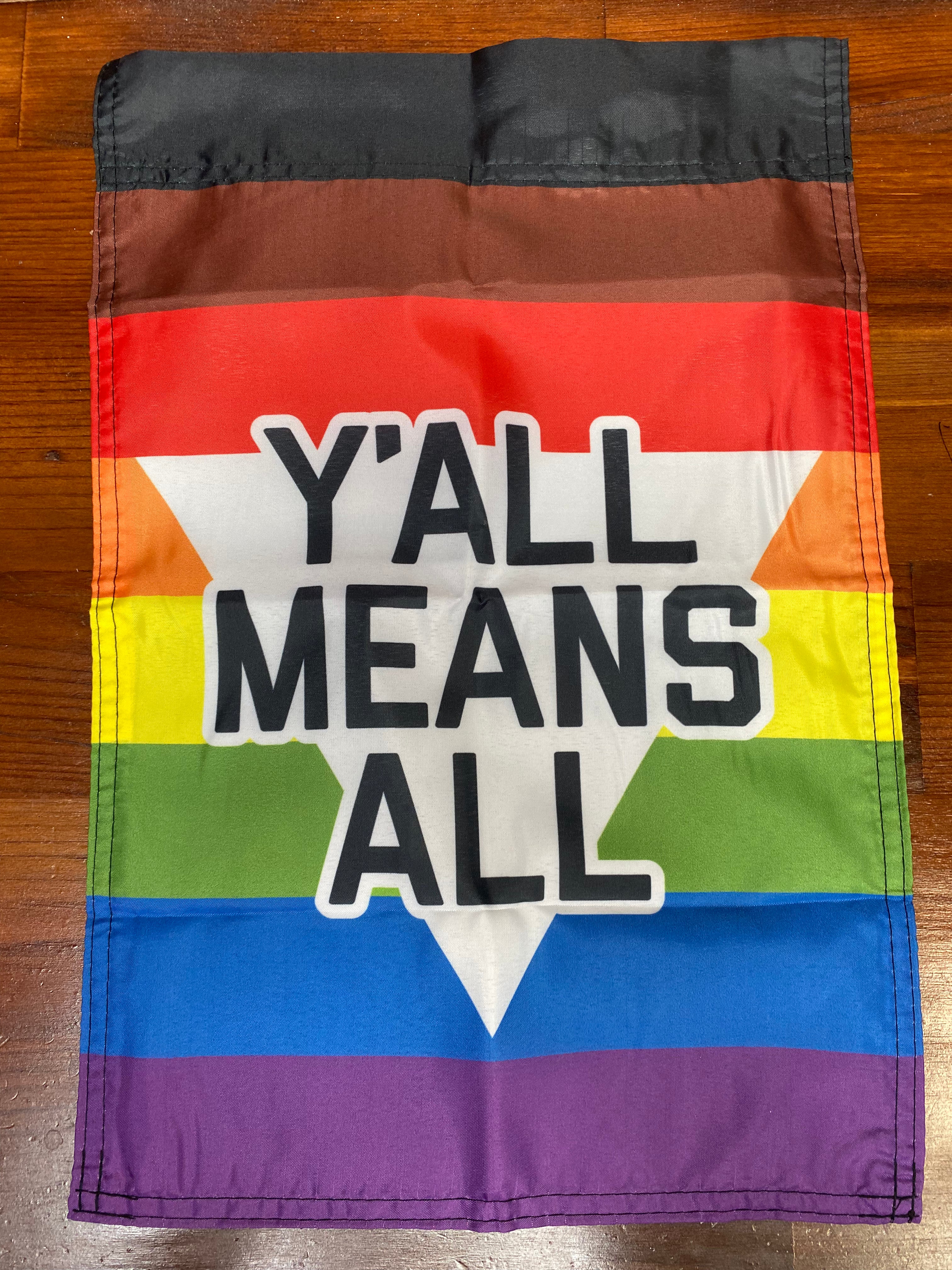 Pride garden flags
