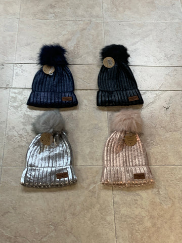 Sequin Knit Hats