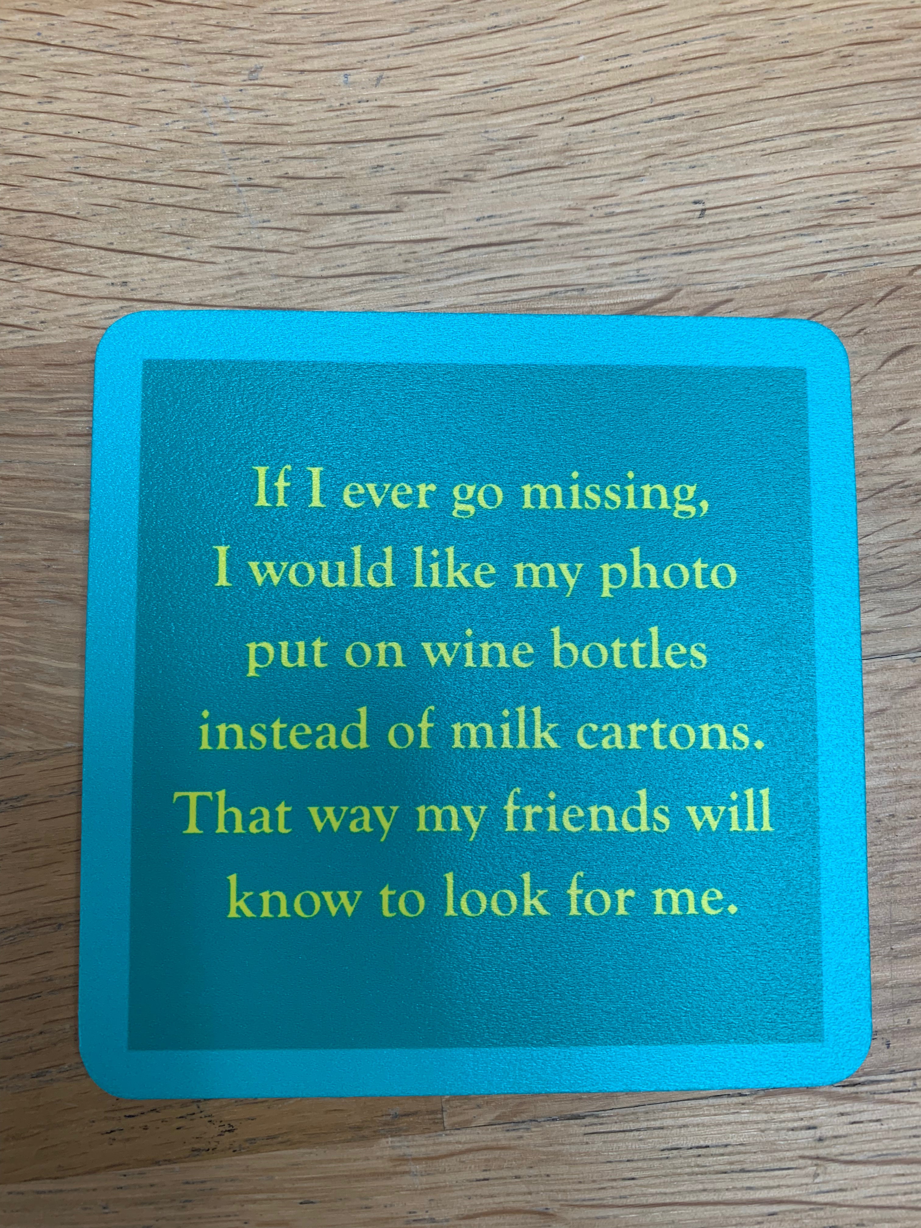 Drinks on Me Coasters