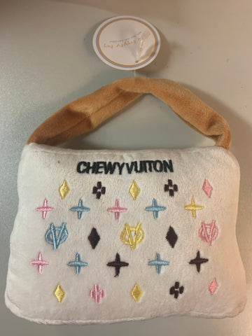 chewy vuitton dog toy purse