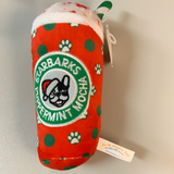 Starbucks Mocha Peppermint Holiday Dots Extra Large Dog Toy