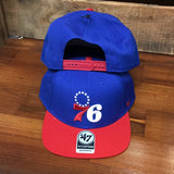 Sixers Royal No Shot Two Tone Captain Wool Hat